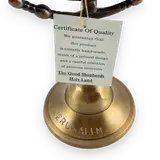 Brass 9-Branch Hanukkah Menorah — thumbnail 4