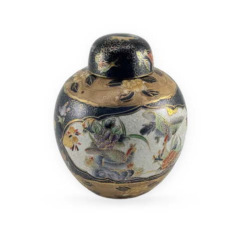 Decorative Ceramic Ginger Jar with Lid