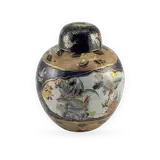 Decorative Ceramic Ginger Jar with Lid — thumbnail 1