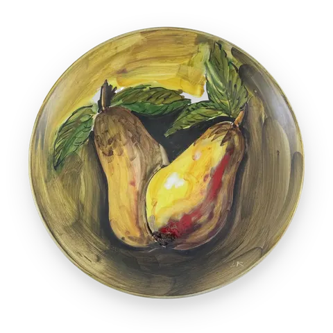 Hand-Painted Ceramic Wall Plate