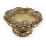 Satsuma Style Ceramic Footed Bowl — thumbnail 1