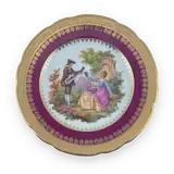 F.M. Limoges Porcelain Decorative Plate — thumbnail 1