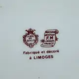 F.M. Limoges Porcelain Decorative Plate — thumbnail 4