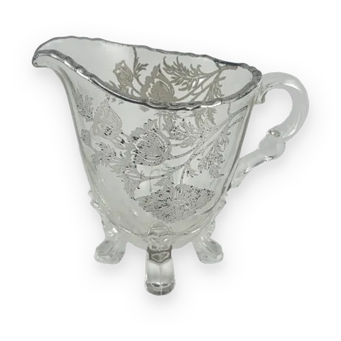 Silver City vintage glass creamer