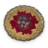 Vintage Florentine decorative wooden tray — thumbnail 1