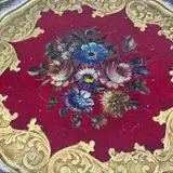 Vintage Florentine decorative wooden tray — thumbnail 3