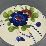Pewter and ceramic wall plate — thumbnail 3