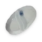 Double serving bowl with flowers — thumbnail 3