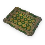 Florentine Vintage Decorative Wood Tray — thumbnail 1