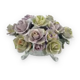 Rose-Adorned Ceramic Basket — thumbnail 2
