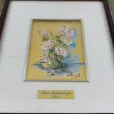 Italian Framed Floral Wall Panel — thumbnail 3