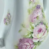 Rose-decorated teapot with a gold-colored trim — thumbnail 4