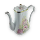 Rose-decorated teapot with a gold-colored trim — thumbnail 2