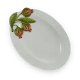 Oval platter with pomegranate decoration — thumbnail 1