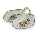 Porcelain Divided Serving Dish with Handle — thumbnail 1