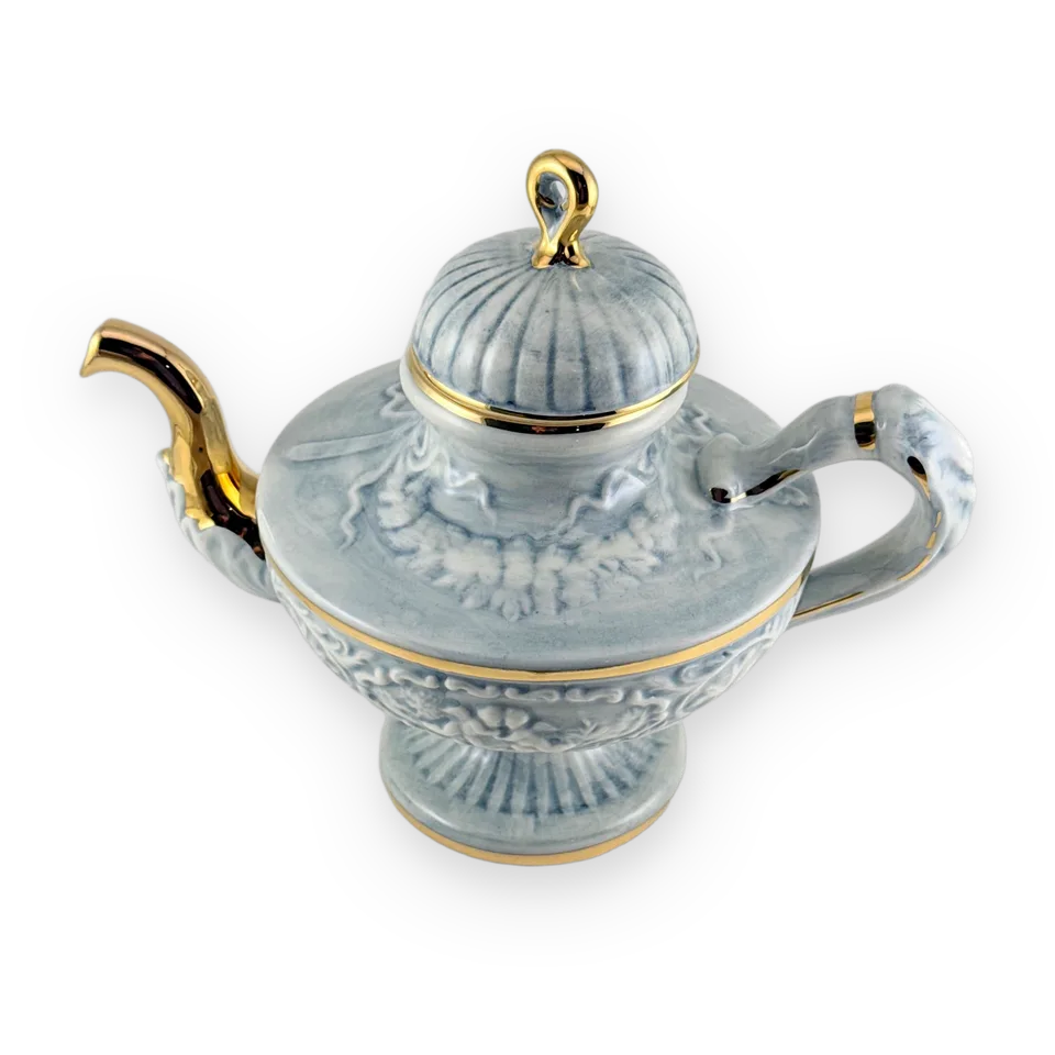 Capodimonte Relief Porcelain Teapot — Image 1