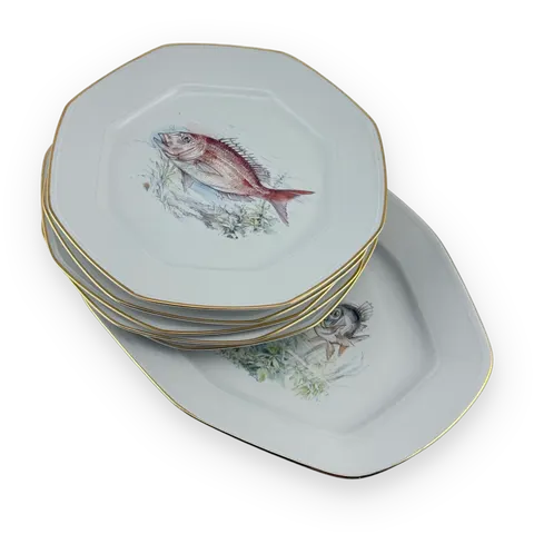 Tognana Porcelain Fish Set