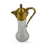 Vintage Claret Jug with Brass Mounts — thumbnail 2