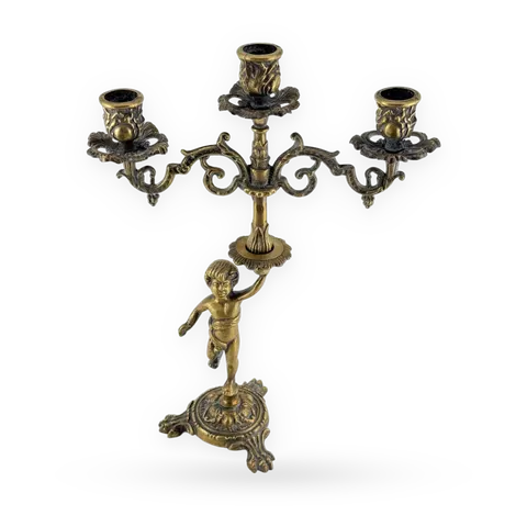 Bronze Three-Arm Candelabrum