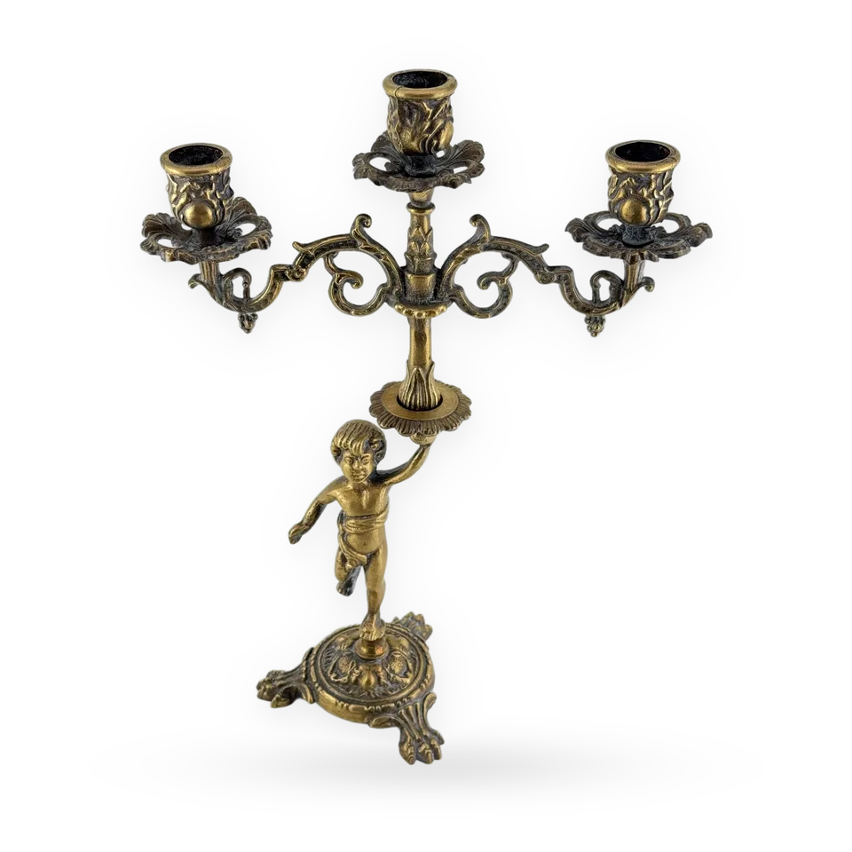 Bronze Three-Arm Candelabrum — Image 1