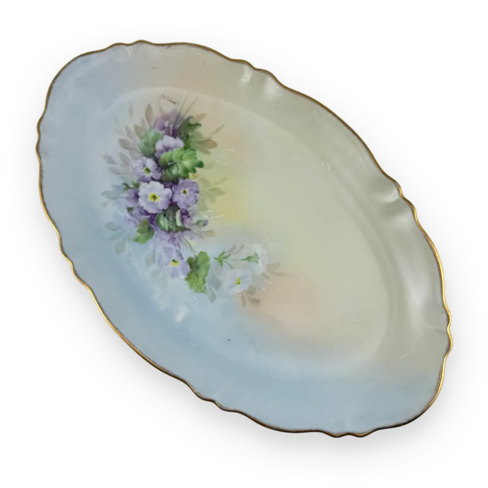 Limoges oval ceramic platter — Image 1