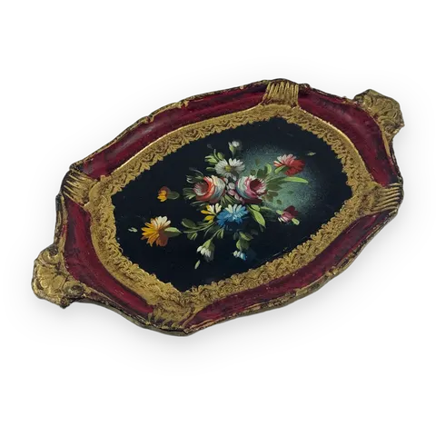 Florentine Gilt Wood Decorative Tray
