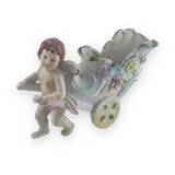 Porcelain Angel Carriage Vase — thumbnail 1