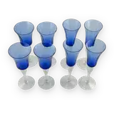 Cobalt Blue Stemware Glass Set — thumbnail 2