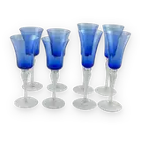 Cobalt Blue Stemware Glass Set — thumbnail 1