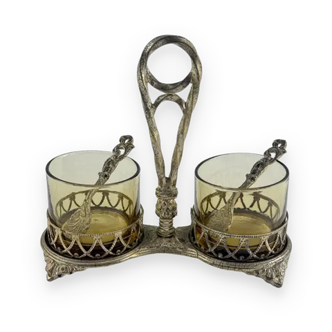 Glass Jam Serving Set