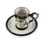 Italian Ceramic Coffee Cup Set — thumbnail 2