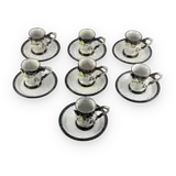 Italian Ceramic Coffee Cup Set — thumbnail 1