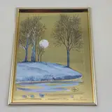 რელიეფური ქრომოლითოგრაფია ხის ჩარჩოში — thumbnail 3