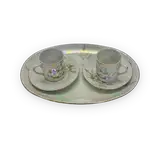 Faience coffee set with floral ornaments — thumbnail 1